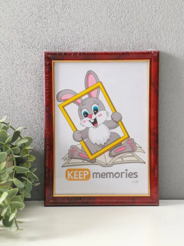 Фоторамка для фото 15&times;21 см Keep memories &laquo;Офис&raquo;, пластик, яшма, (пластиковый экран)
