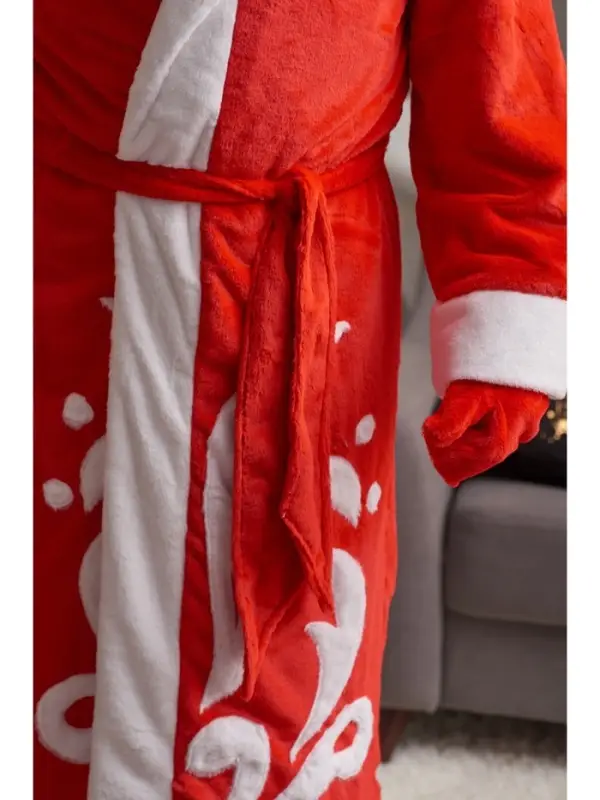 Карнавальный костюм красный «Дед Мороз»: шуба, шапка, варежки, борода, 52-54, рост 180 Карнавальный костюм красный «Дед Мороз»: шуба, шапка, варежки, борода, 52-54, рост 180