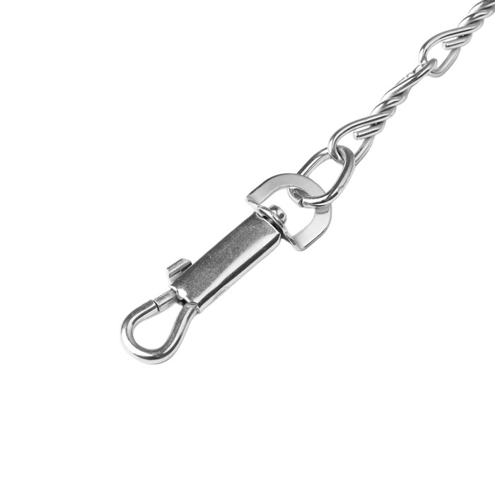 Поводок металлический витой с нейлоновой ручкой, 180 см х 2 мм Поводок металлический витой с нейлоновой ручкой, 180 см х 2 мм