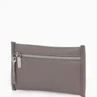 Сумка женская тоут TEXTURA на молнии, с кошельком, 30&times;10&times;24 см, тёмно-серый
