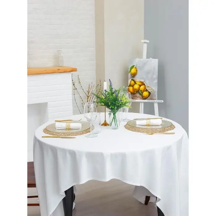 Салфетки сервировочные на стол Доляна &laquo;Паутинка&raquo;, d=38 см, 4 шт., золотые