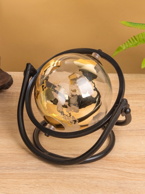 Глобус сувенирный «Айрон», 15.5×18×20 см, стекло, металл Глобус сувенирный «Айрон», 15.5×18×20 см, стекло, металл