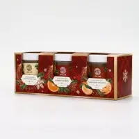 Соль для ванны, набор 3 шт х 200 г, имбирное печенье, глинвейн, мандарин, URAL LAB