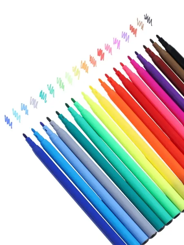 Фломастеры 18 цветов Calligrata, в картонной коробке, вентилируемый колпачок