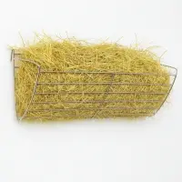 Кормушка для сена, 28&times;9&times;10 см, металл, серебристая