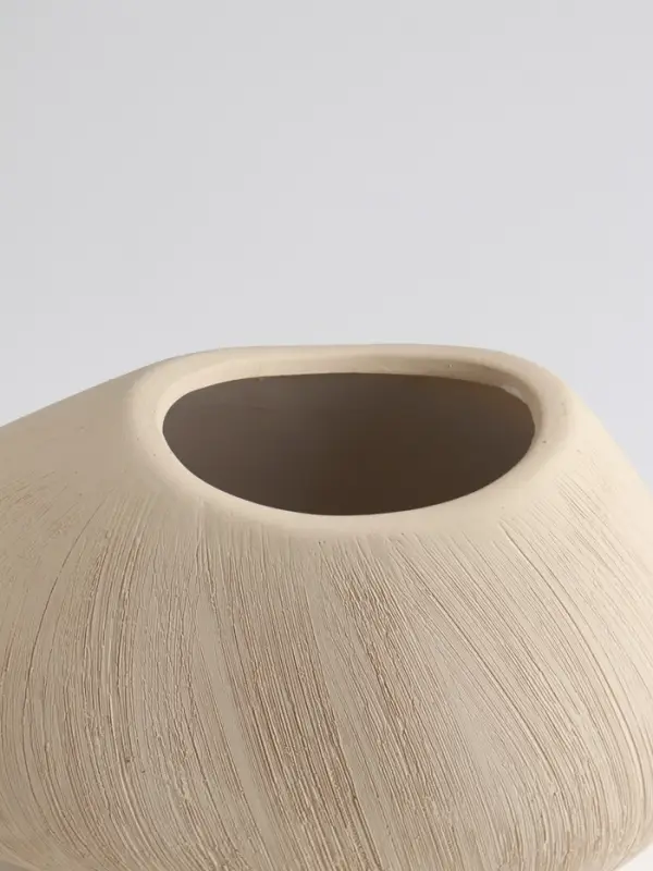 Ваза «Итика», 14×20 см, керамика, бежевая Ваза «Итика», 14×20 см, керамика, бежевая