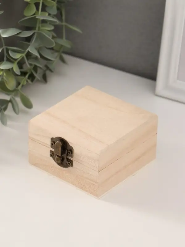 Шкатулка для росписи дерево &laquo;Квадратная&raquo;, для творчества, декора, 8.5&times;8.5&times;5 см
