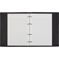 Бизнес-тетрадь А5 160л  ATTACHE, на кольцах,черный, обложка ПВХ