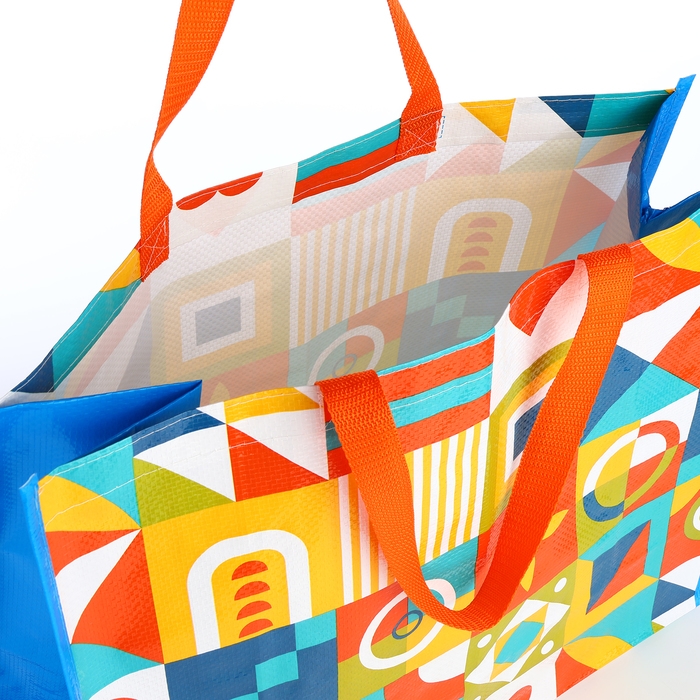 Сумка хозяйственная без застёжки, цвет разноцветный Сумка хозяйственная без застёжки, цвет разноцветный