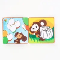 Раскраска многоразовая &laquo;Чебурашка&raquo;, 16&times;16 см, с маркерами, 12 стр.