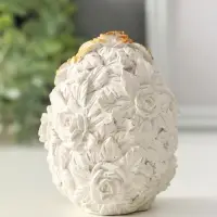 Фигура "Дева" размер 8х6 см, белый с позолотой ,гипс Фигура "Дева" размер 8х6 см, белый с позолотой ,гипс