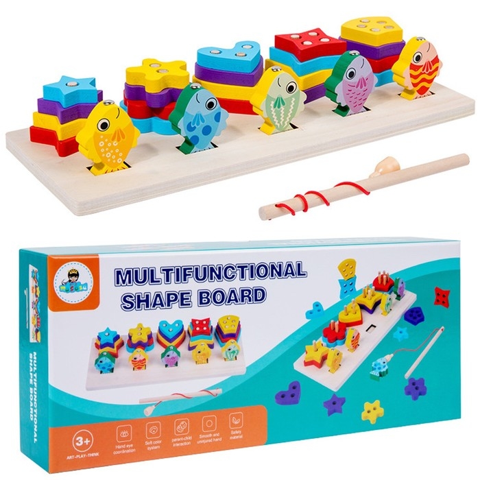 Деревянная пирамидка + рыбалка, 31 × 12,7 см Деревянная пирамидка + рыбалка, 31 × 12,7 см