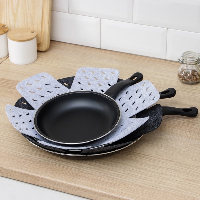 Вкладыши для посуды Доляна «Грэй», 2 шт, 38×38 см