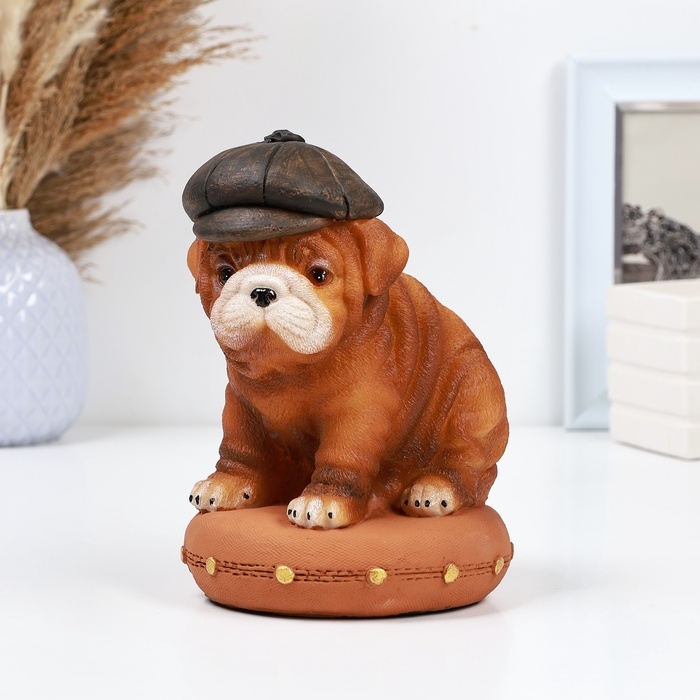 Копилка Копилка "Бульдог в кепке" 14х15х21см, цветной