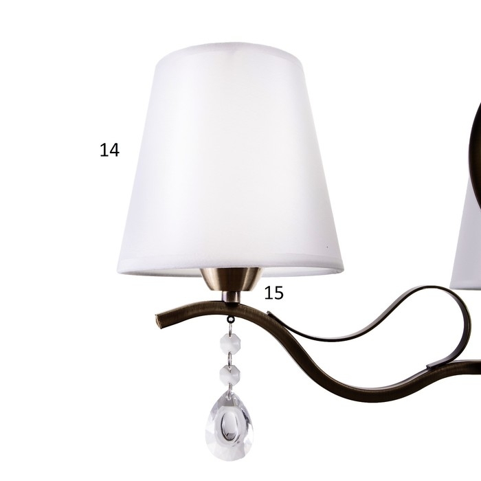 Люстра "Жаклин" 3х40Вт E14 бронза 63х63х73 см BayerLux