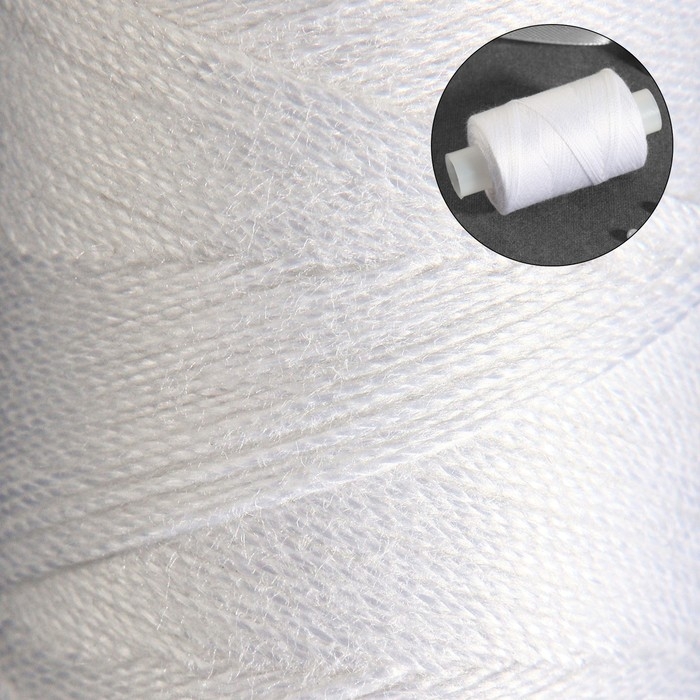 Нитки 100ЛХ, 200 м, цвет белый №0101, цена за 1 штуку Нитки 100ЛХ, 200 м, цвет белый №0101, цена за 1 штуку