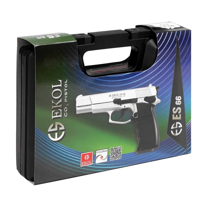 Пистолет пневматический  Пистолет пневматический "Ekol ES 66" кал. 4.5 мм, 3 Дж, корп. - металл