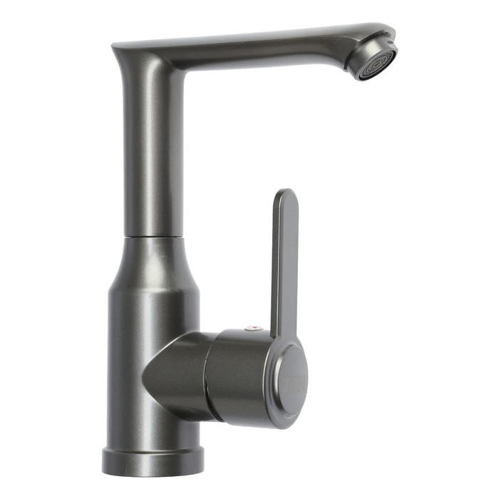 Смеситель для раковины ZEIN Z3697, поворотный излив высотой 18 см, ABS-пластик, графит Смеситель для раковины ZEIN Z3697, поворотный излив высотой 18 см, ABS-пластик, графит