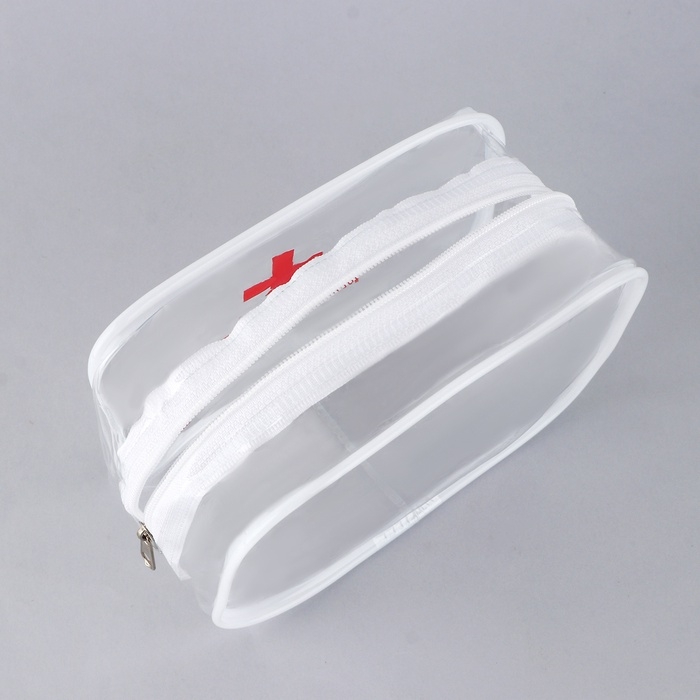 Аптечка дорожная прозрачная  Аптечка дорожная прозрачная "MEDICAMENTS", 12*10 см,