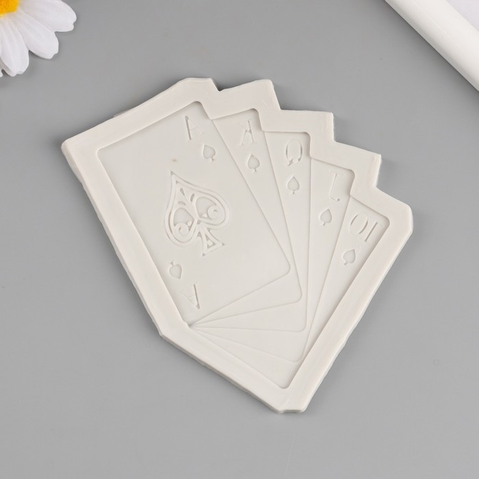 Молд силикон Молд силикон "Карты игральные" 9,5х12,2х0,6 см
