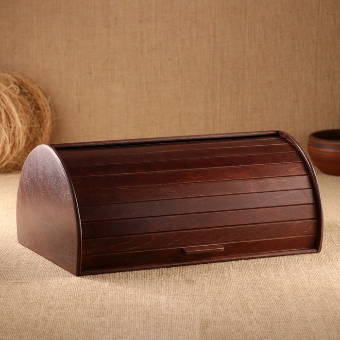 Хлебница «Зёрнышко», цвет орех 38х25х16.5 см Хлебница «Зёрнышко», цвет орех 38х25х16.5 см