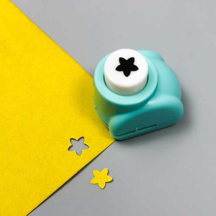 Дырокол фигурный Дырокол фигурный "Звёздочка" d=1 см МИКС 3,5х3х3,5 см