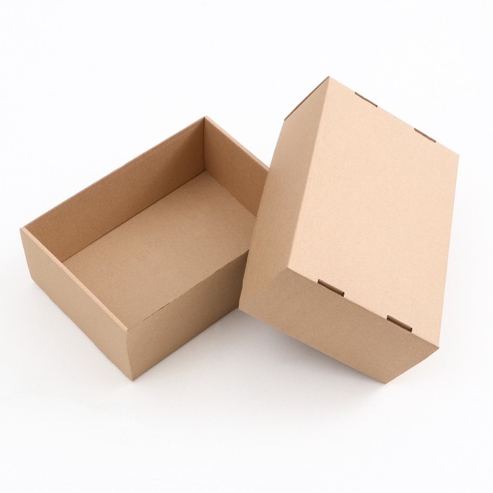 Коробка складная, крышка-дно 24 х 17 х 9 см, бурая Коробка складная, крышка-дно 24 х 17 х 9 см, бурая