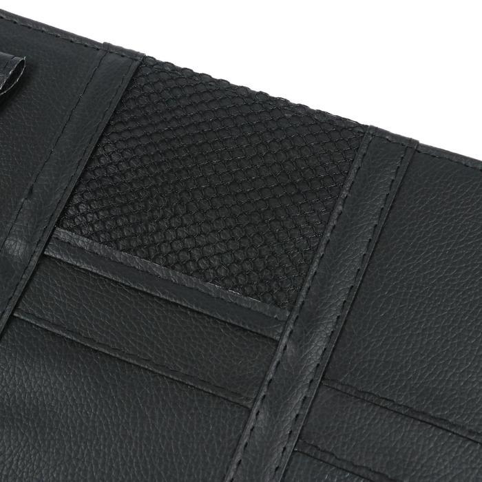 Органайзер на солнцезащитный козырек, 30×14.5 см, черный Органайзер на солнцезащитный козырек, 30×14.5 см, черный