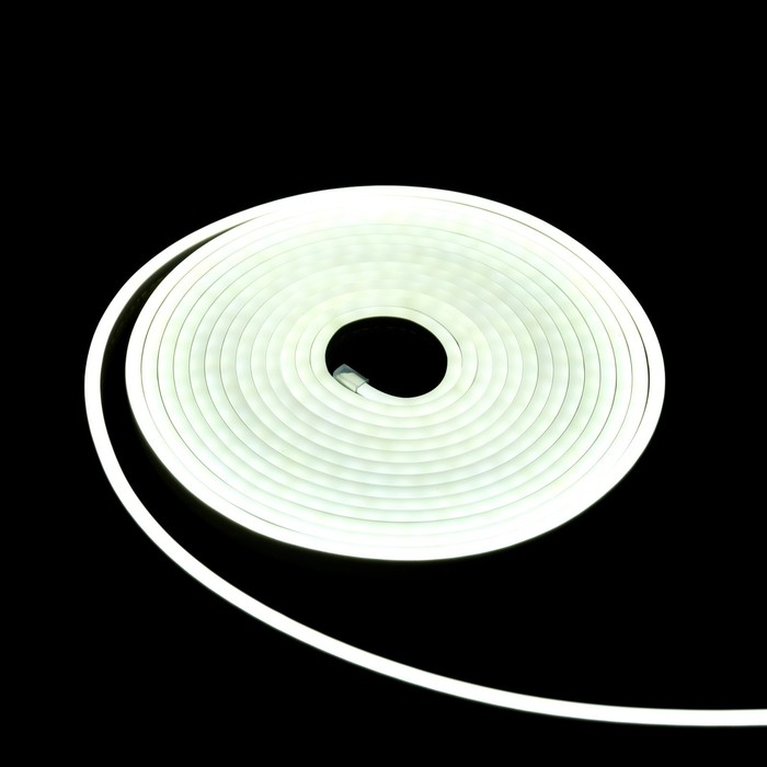 Гибкий неон Luazon Lighting 6 × 12 мм, IP65, 5 м, SMD2835, 120 LED/м, 12 В, свечение белое Гибкий неон Luazon Lighting 6 × 12 мм, IP65, 5 м, SMD2835, 120 LED/м, 12 В, свечение белое