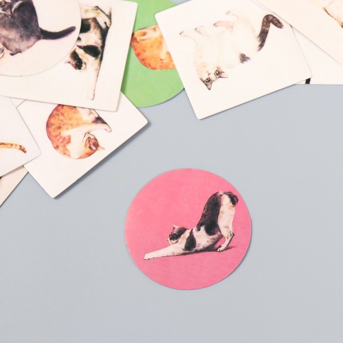 Набор наклеек Набор наклеек "Котейки" 40 шт в коробочке 3,8х3,8 см