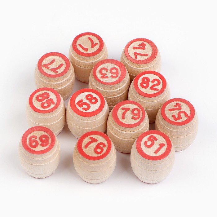 Русское лото деревянное, игра настольная  Русское лото деревянное, игра настольная "Роспись", в подарочной шкатулке, с бочонками