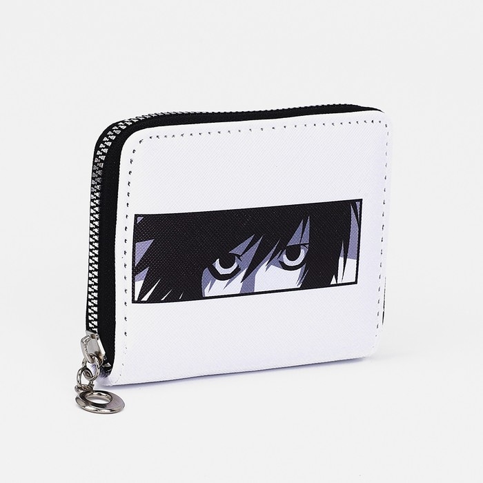 Кошелёк на молнии, отдел для карт, для монет, цвет белый Кошелёк на молнии, отдел для карт, для монет, цвет белый