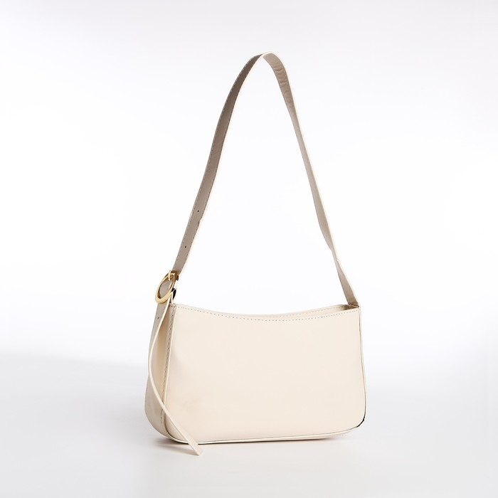 Сумка-багет на молнии, цвет белый Сумка-багет на молнии, цвет белый