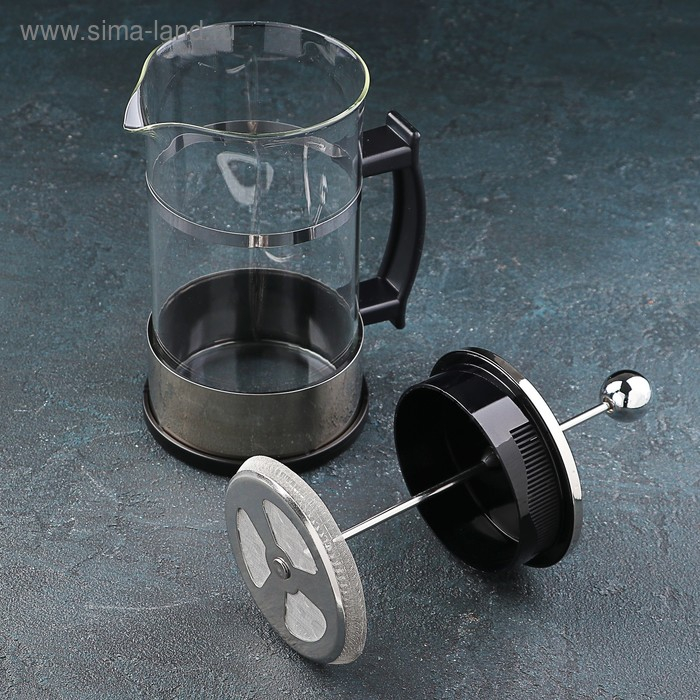 Чайник заварочный френч - пресс «Классика», 1 л, цвет серебряный Чайник заварочный френч - пресс «Классика», 1 л, цвет серебряный