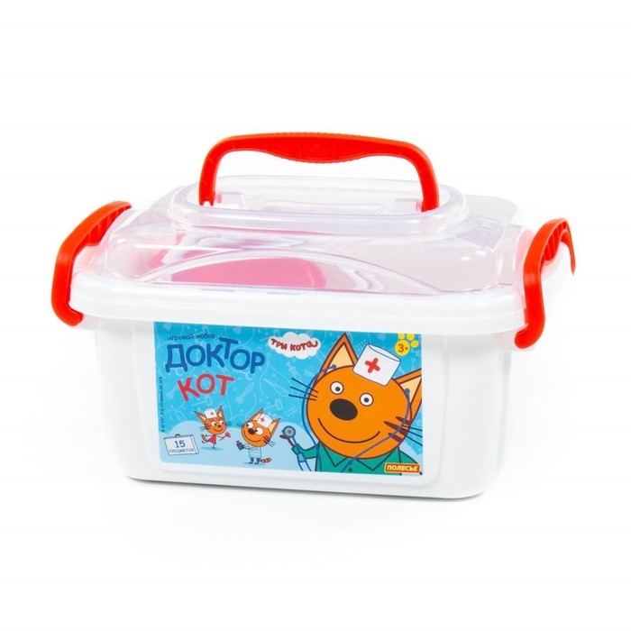 Игровой набор «Три Кота: Доктор», в контейнере, МИКС Игровой набор «Три Кота: Доктор», в контейнере, МИКС