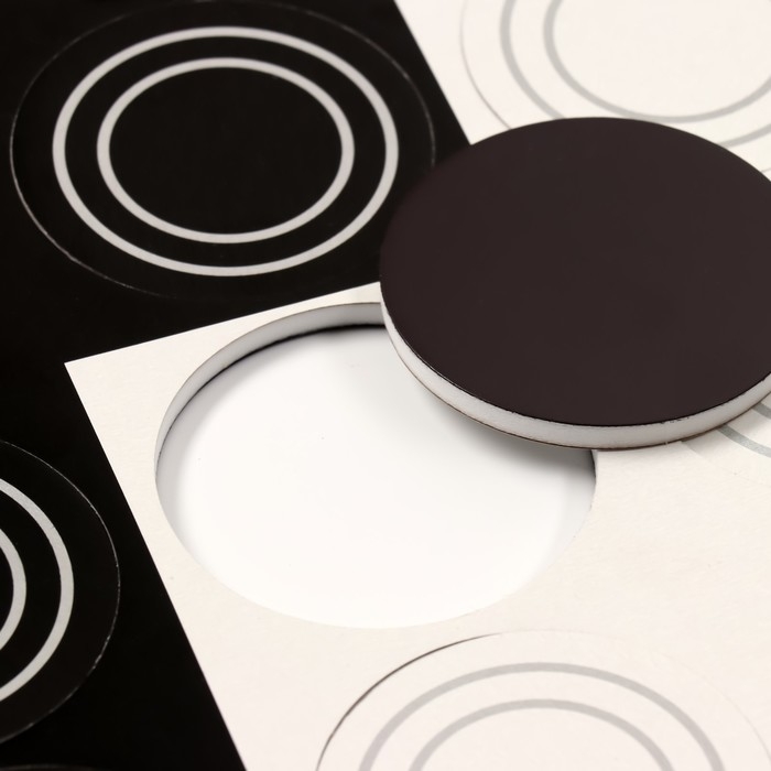 Фигуры для демонстрационных шашек , 34 шт, d=5.5 см, толщина 4 мм Фигуры для демонстрационных шашек , 34 шт, d=5.5 см, толщина 4 мм