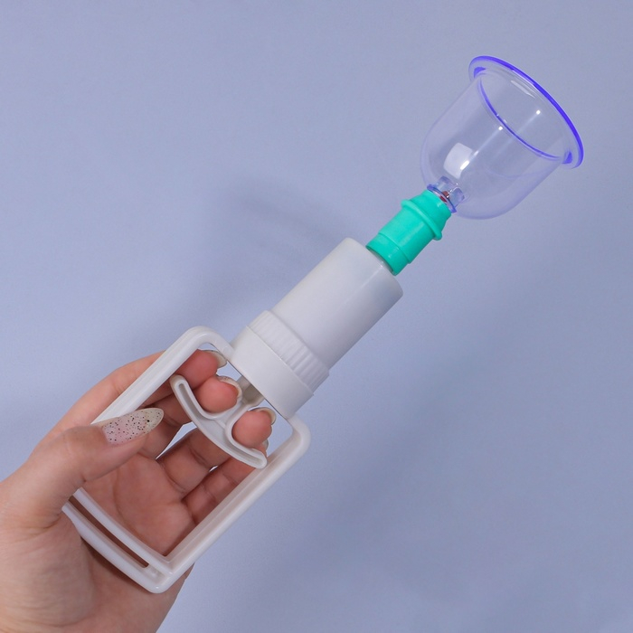 Набор вакуумных банок для массажа, 12 шт, цвет синий/прозрачный Набор вакуумных банок для массажа, 12 шт, цвет синий/прозрачный