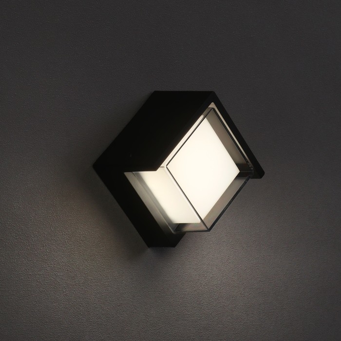 Светильник фасадный «Сити», FSD-037, 5 Вт, 4000К, квадрат, IP65, 220 В, пластик, черный Светильник фасадный «Сити», FSD-037, 5 Вт, 4000К, квадрат, IP65, 220 В, пластик, черный