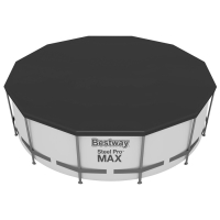 Бассейн каркасный Steel Pro MAX, 549 х 122 см, фильтр-насос, лестница, тент, 56462 Bestway