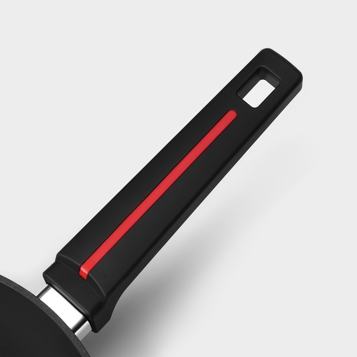 Сковорода Magistro Flame, d=26 см, h=7 см, антипригарное покрытие, индукция, цвет чёрный Сковорода Magistro Flame, d=26 см, h=7 см, антипригарное покрытие, индукция, цвет чёрный