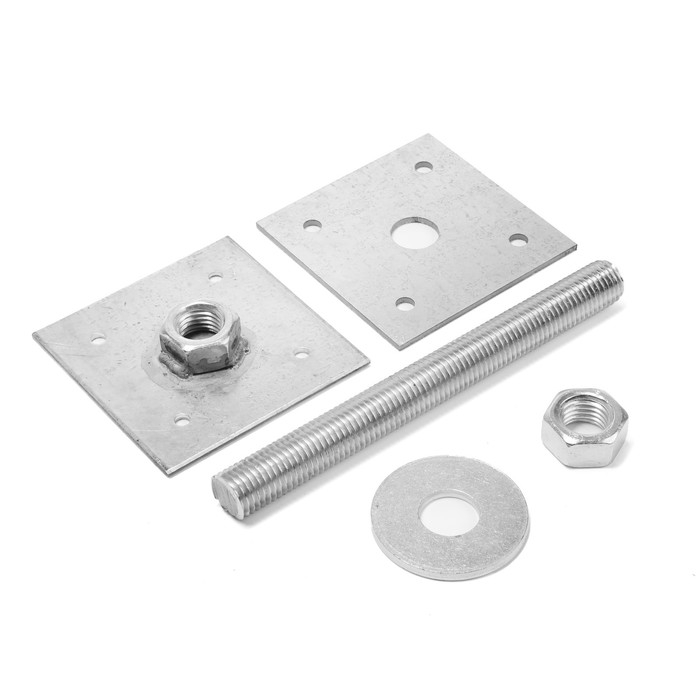 Анкер ЛОМ, регулируемый по высоте, оцинкованный, М20х200х100 мм