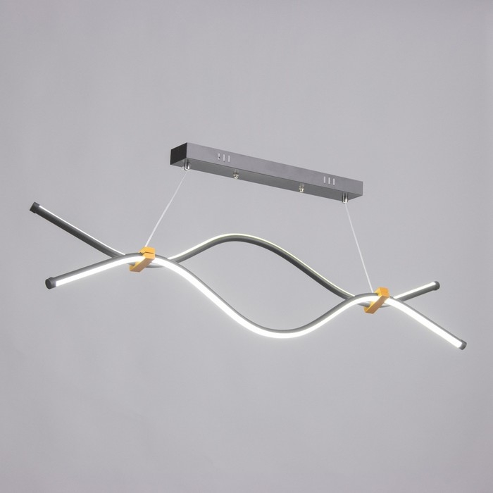 Светильник Светильник "Волны" LED 32Вт 6000К чёрный 100х18-85 см