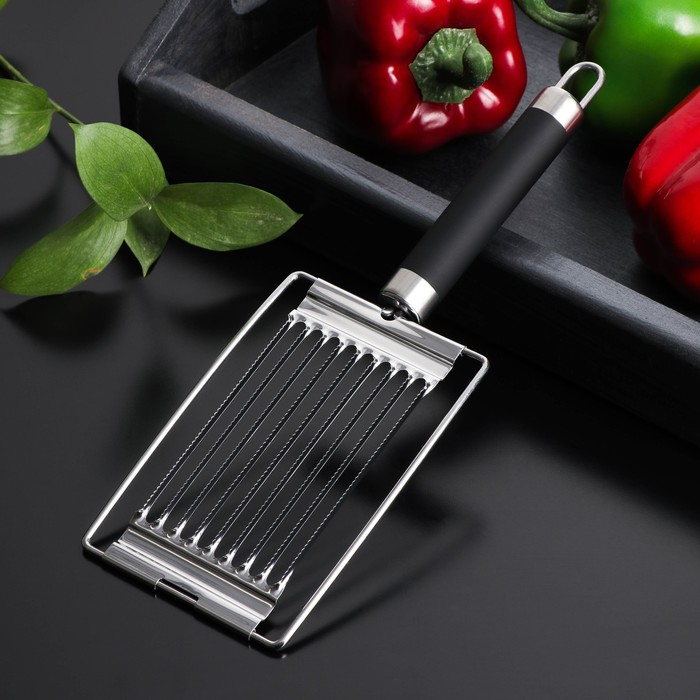 Яйцерезка Доляна Venus, нержавеющая сталь, цвет чёрный Яйцерезка Доляна Venus, нержавеющая сталь, цвет чёрный