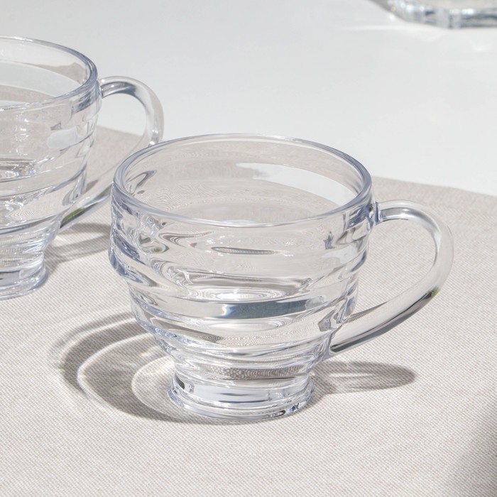 Набор кружек, стеклянный, d=8.5 см, h=8 см, 200 мл, 6 шт Набор кружек, стеклянный, d=8.5 см, h=8 см, 200 мл, 6 шт