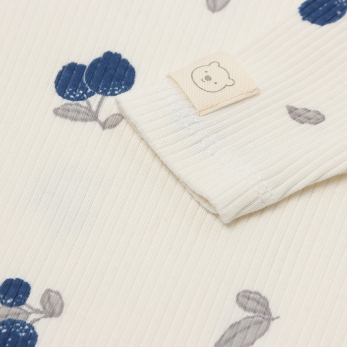 Боди с дл. Рукавом Крошка Я Blueberry  р. 74-80, молочный