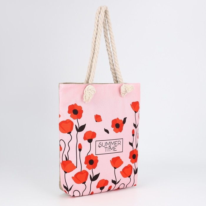 Сумка женская пляжная Сумка женская пляжная "Summer Time", 35х40 см