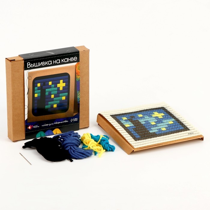 Набор для творчества «Вышивка на канве. Звёздная ночь» Набор для творчества «Вышивка на канве. Звёздная ночь»