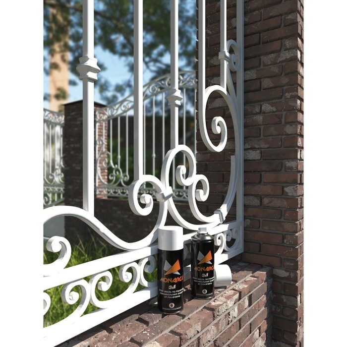 Грунт-эмаль по ржавчине 3в1 аэрозольная Monarca 520 мл, RAL9003 Белый Глянцевый Грунт-эмаль по ржавчине 3в1 аэрозольная Monarca 520 мл, RAL9003 Белый Глянцевый