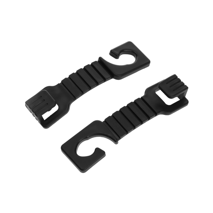 Вешалка-крючок на подголовник, набор 2 шт, чёрный Вешалка-крючок на подголовник, набор 2 шт, чёрный