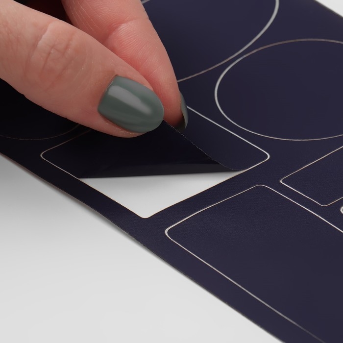 Набор заплаток для верхней одежды, клеевые, лист 10 × 18 см, 10 шт, цвет синий Набор заплаток для верхней одежды, клеевые, лист 10 × 18 см, 10 шт, цвет синий